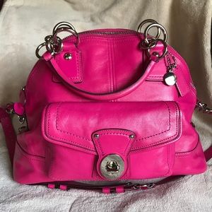 Coach Francine Leather Dome Satchel